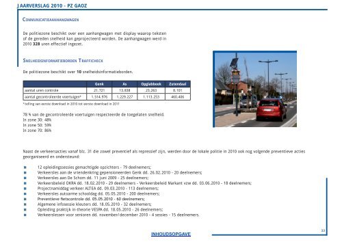 Jaarverslag 2010 - Lokale Politie