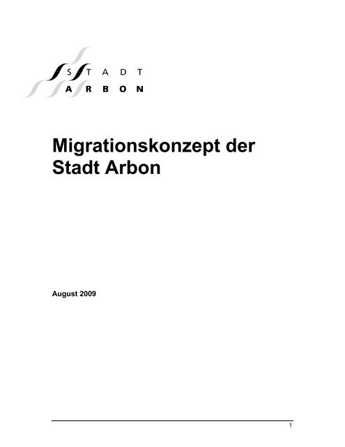 Migrationskonzept der Stadt Arbon