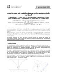 Algoritmo para la medición de engranajes implementado en Excel