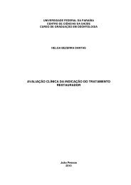 6 - avaliaÃ§Ã£o clÃ­nica da indicaÃ§Ã£o do tratamento restaurador - CCS ...