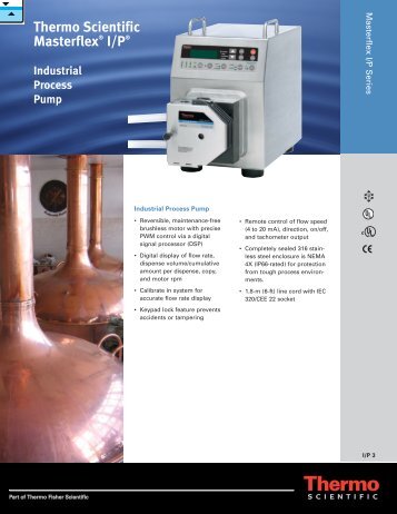 Masterflex IP 3 & 4 Pumps Brochure - Liquidyne