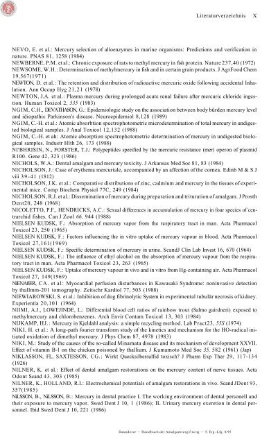 Handbuch der Amalgam-Vergiftung Band I, II, III - ToxCenter e.V.