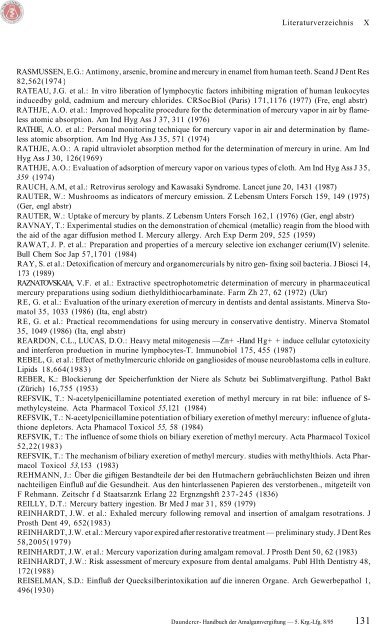 Handbuch der Amalgam-Vergiftung Band I, II, III - ToxCenter e.V.