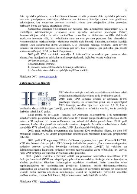Tieslietu ministrijas 2010. gada publiskais pÄrskats (pdf.)