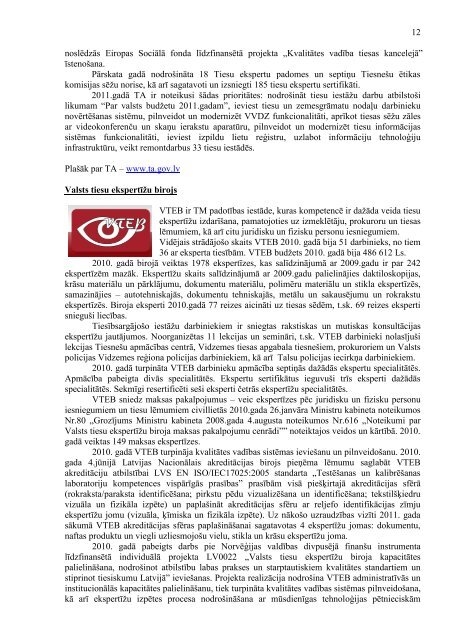 Tieslietu ministrijas 2010. gada publiskais pÄrskats (pdf.)