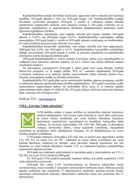 Tieslietu ministrijas 2010. gada publiskais pÄrskats (pdf.)