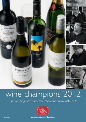 wine champions 2012 - The Wine Society