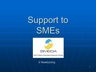 SMEDA support to SMEs