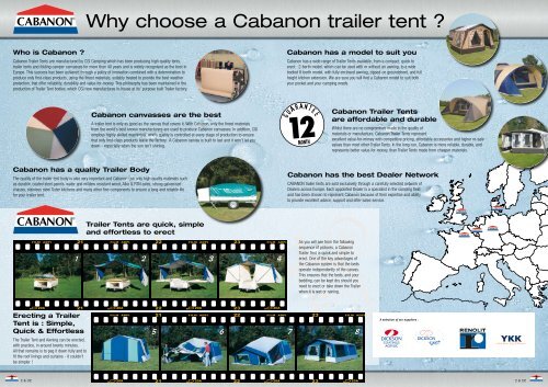 Why Choose A Cabanon Trailer tent ? – Tents