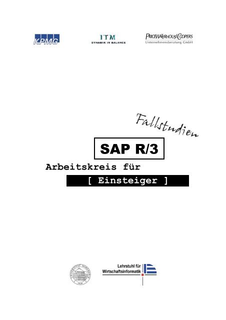 SAP R/3 - Lehrstuhl fÃ¼r Wirtschaftsinformatik