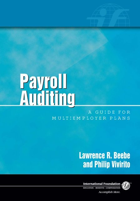 Payroll Auditing: A Guide for Multiemployer Plans, Sample Chapter