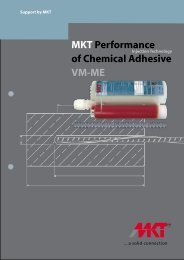 MKT Performance of Chemical Adhesive VM-ME - SALAM Enterprises