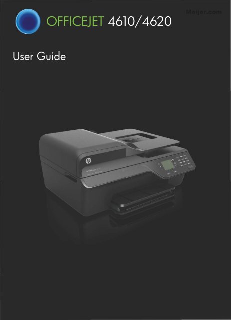 HP Officejet 4610/4620 User Guide â€“ ENWW - Meijer