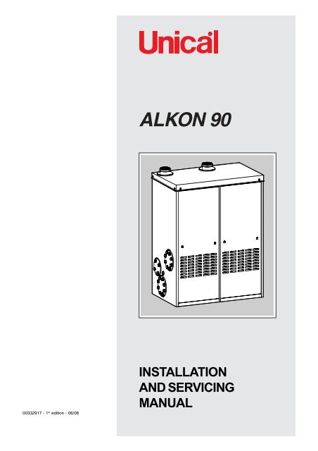 Installation Manual - Unical Lattner Condensing Hot Water Boilers