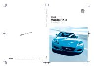 2004 Mazda RX-8 Owners Manual - MyMazda