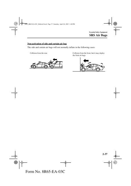 2004 Mazda RX-8 Owners Manual - MyMazda