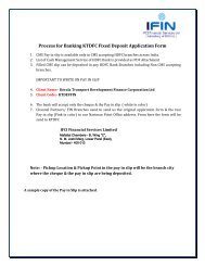 Process for Banking KTDFC Fixed Deposit Application Form - IFIN LTD