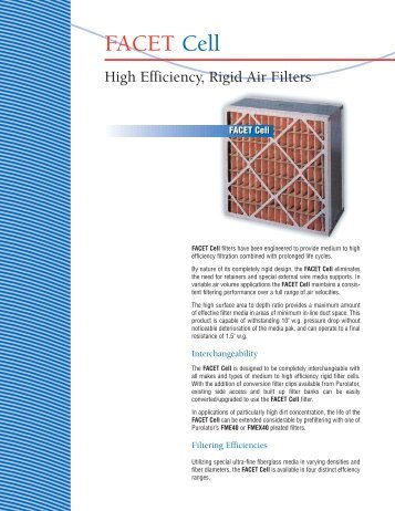 Facet Cell - Purolator Air Filtration