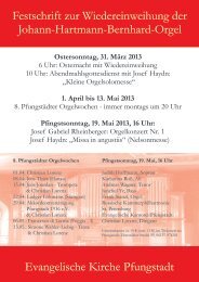 Festschrift zur Wiedereinweihung der Orgel 2013 als Datei