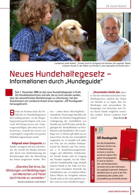 Unser OberÃ¶sterreich - Die OÃ¶. Landesillustrierte Nr. 1/2007