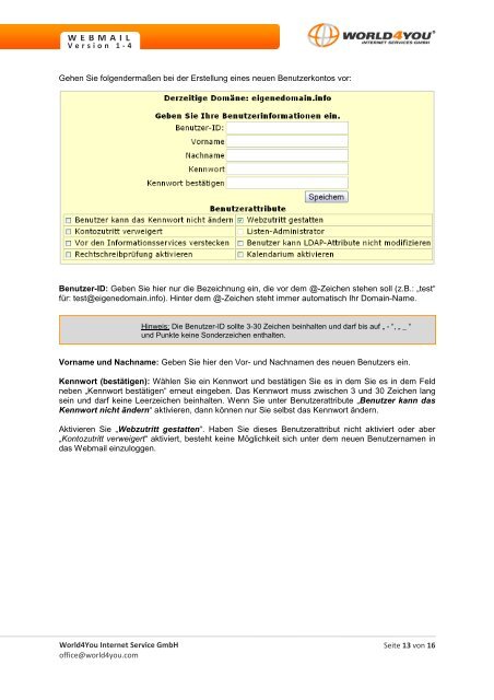 Mailcenter 1-4 Handbuch (PDF, 0.66 MB) - World4You