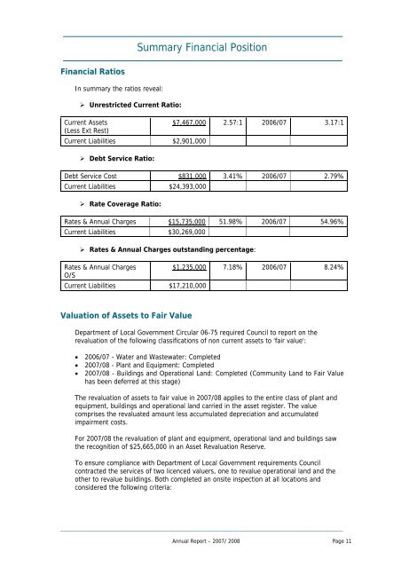 Annual Report 07/08 - Lithgow City Council