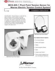 MCS-605-1 Pivot Point Tension Sensor for Warner Electric Tension ...