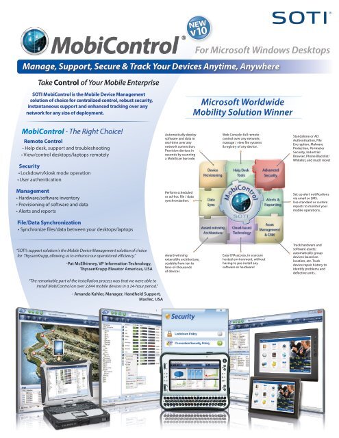Windows Embedded Desktops Brochure Soti