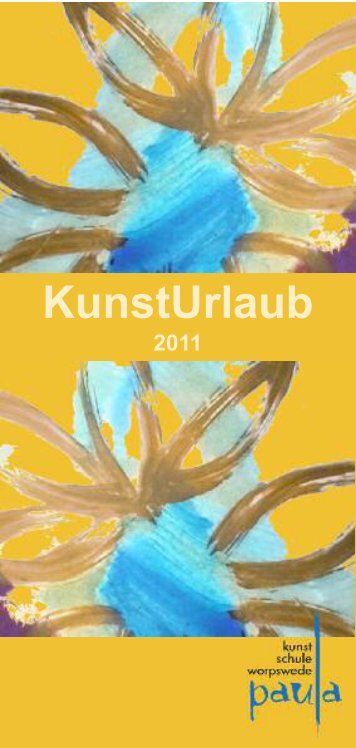 Flyer Kunsturlaub - Atelier B - Bremen