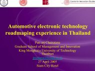 Automotive electronic technology roadmaping experience ... - Nectec