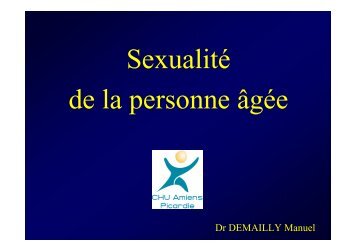 Dr Demailly - Sexualite de la personne agee - PIRG