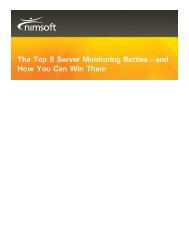 The Top 5 Server Monitoring Battlesâ€”and How You ... - Network World