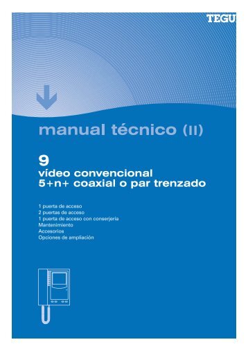 manual técnico (II) - Tegui