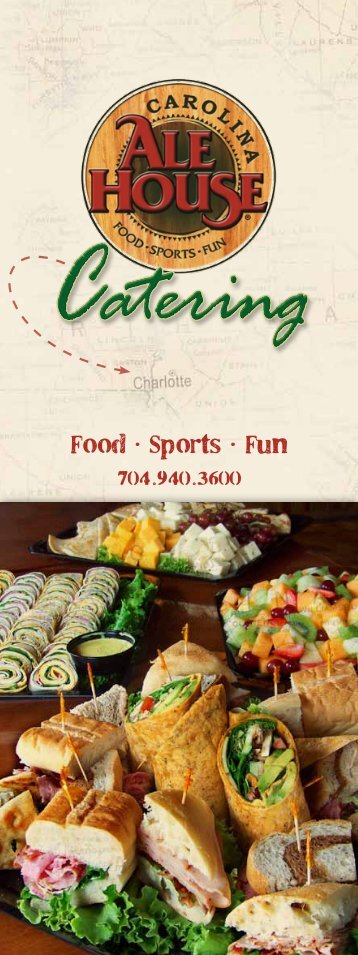 Catering Menu - Carolina Ale House