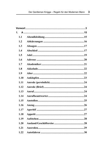 Gentleman Knigge | Regeln für den Modernen Mann