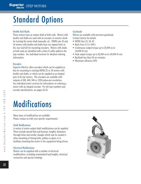 Superior Electric step motors