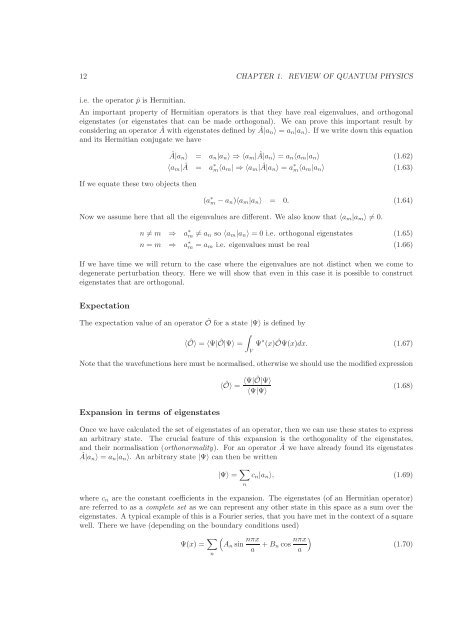 Review of Quantum Physics