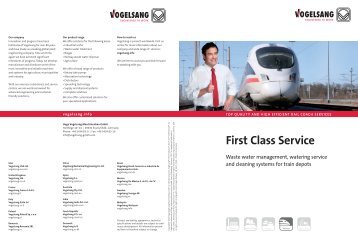 First Class Service - Vogelsang GmbH