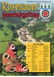 02. Ausgabe 2002 - Rosenau am Hengstpaß - Land Oberösterreich