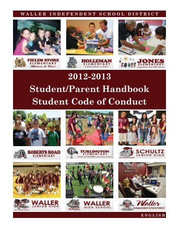 Student/Parent Handbook & Code of Conduct - Waller ISD - Website