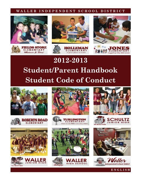 Student/Parent Handbook & Code of Conduct - Waller ISD - Website