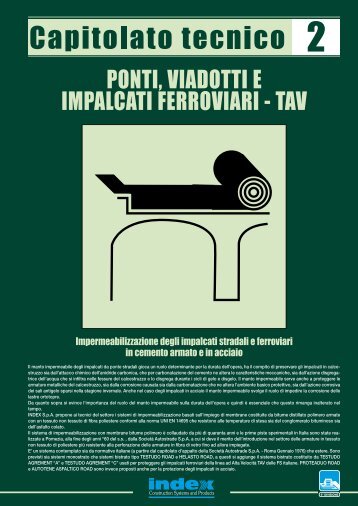 PONTI, VIADOTTI E IMPALCATI FERROVIARI - TAV - Index S.p.A.