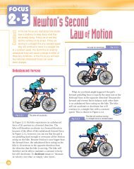 Focus 2.3 - Newton's Second Law of Motion