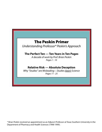 The Peskin Primer - BrianPeskin.com