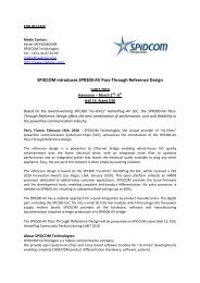 SPiDCOM introduces SPR300-AV Pass-Through Reference Design