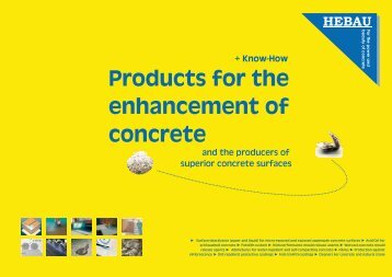 Products for the enhancement of concrete - SALAM Enterprises