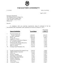 List of Top 100 Stockholders - Philippine Stock Exchange - Far ...