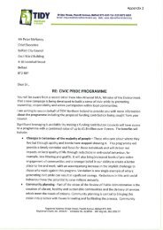 Appendix 2 - Letter from Chief Executive Tidy NI, item 6. PDF 1 MB