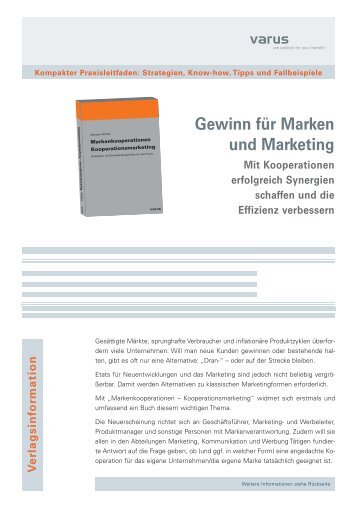 Gewinn für Marken und Marketing