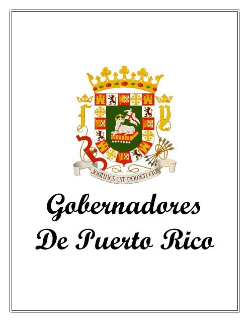 ver gobernadores de puerto rico - Rafaelhernandezcolon.org